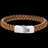 Armband^Rebel & Rose Absolutely Leather - Braided Square 925 Cognac |