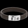 Armband^Rebel & Rose Absolutely Leather - Braided Flat 925 Earth |
