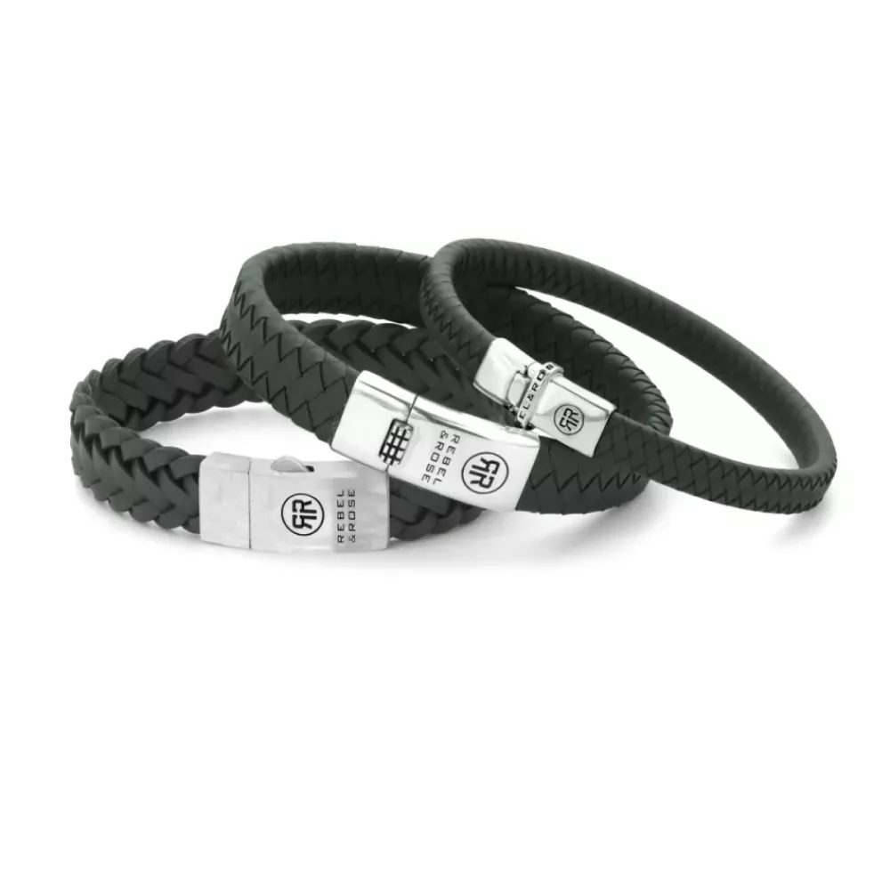 Armband^Rebel & Rose Absolutely Leather - Braided Raw Matt Ranger |