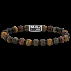 Armband^Rebel & Rose Absolutely Leather - Braided Flat 925 Earth |