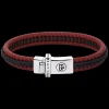 Armband^Rebel & Rose Absolutely Leather - Dual Twisted Black-Red |
