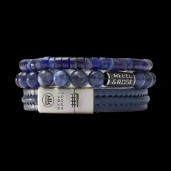 Armband^Rebel & Rose Absolutely Leather - Twisted 925 Navy |