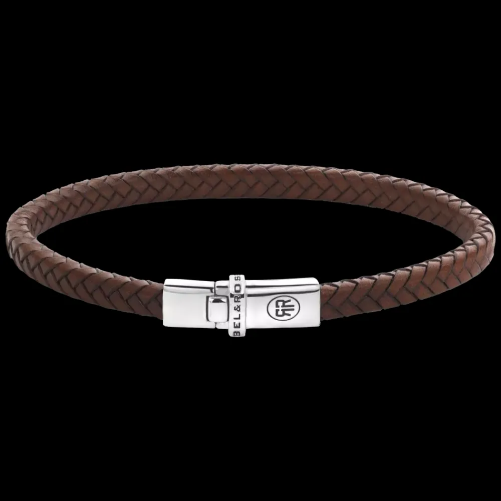 Armband | Armband^Rebel & Rose Absolutely Leather - Xtra Small Braided Cognac |