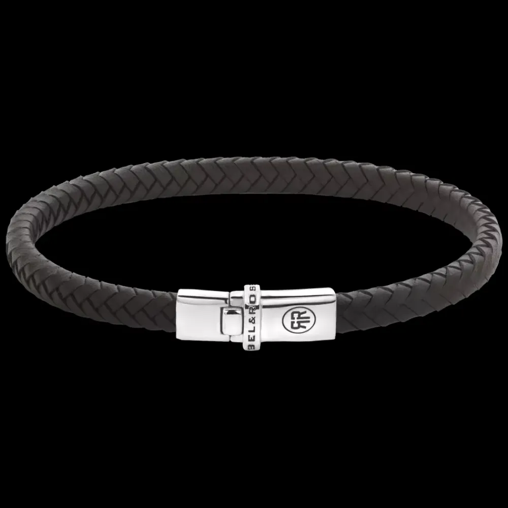 Armband | Armband^Rebel & Rose Absolutely Leather - Xtra Small Braided Brown |