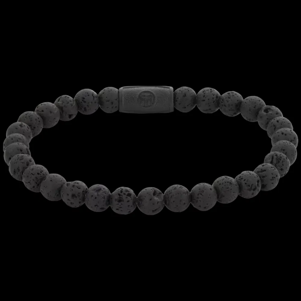 Armband | Armband^Rebel & Rose Black-series - Black Moon - All-Black - 6mm |