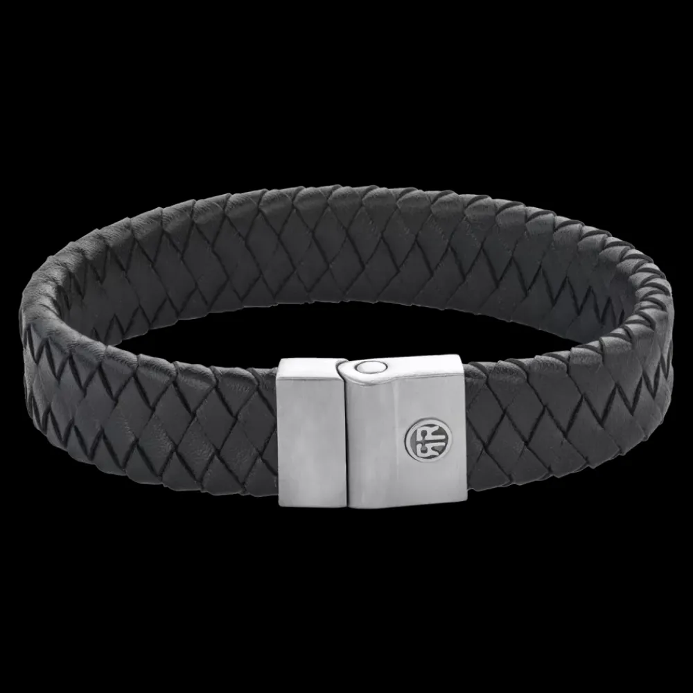 Armband^Rebel & Rose Full Metal Leather - Full Metal Premium 15mm Black |