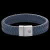 Armband^Rebel & Rose Full Metal Leather - Full Metal Premium 15mm Blue |