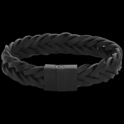 Armband^Rebel & Rose Full Metal Leather - Full Metal Braided Black Black 15mm |