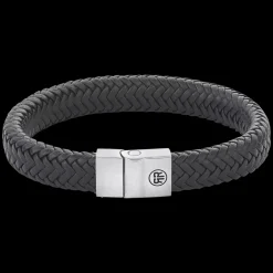 Armband | Armband^Rebel & Rose Full Metal Leather - Full Metal Herringbone Black Matt |