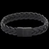 Armband | Armband^Rebel & Rose Full Metal Leather - Full Metal Braided Black Black - po |