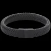 Armband | Armband^Rebel & Rose Full Metal Leather - Full Metal Herringbone Black Black |