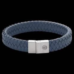 Armband^Rebel & Rose Full Metal Leather - Full Metal Premium 12mm Blue |