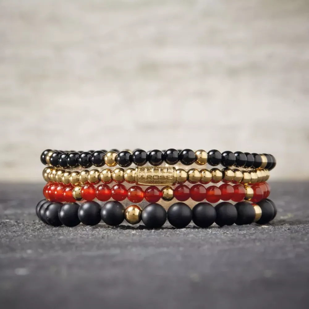 Armband^Rebel & Rose More Balls Than Most - Amazing Grace - Yellowgold ionplated - 4mm |