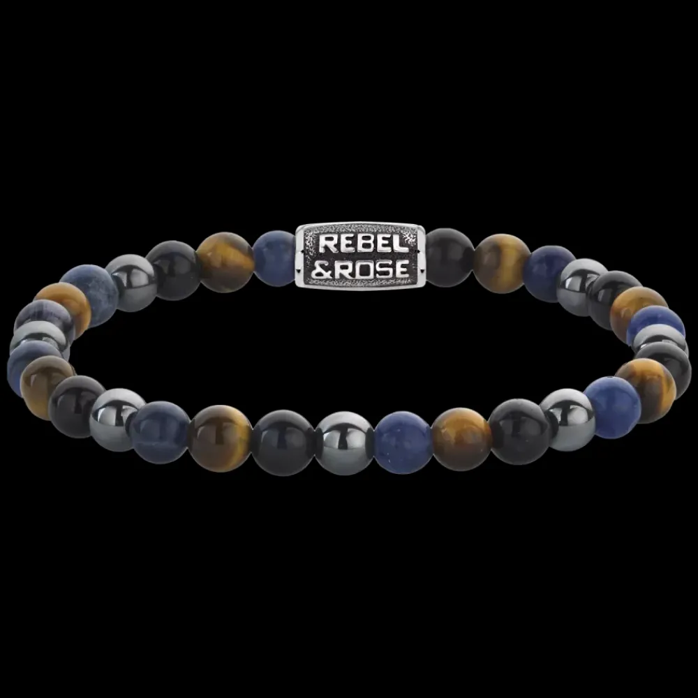 Armband | Armband^Rebel & Rose More Balls Than Most - Blue Rain Vintage - 6mm |