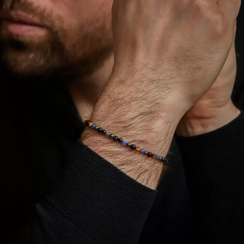 Armband | Armband^Rebel & Rose More Balls Than Most - Blue Rain - 4mm |