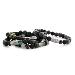 Armband^Rebel & Rose More Balls Than Most - Grey Rocks - 8mm |