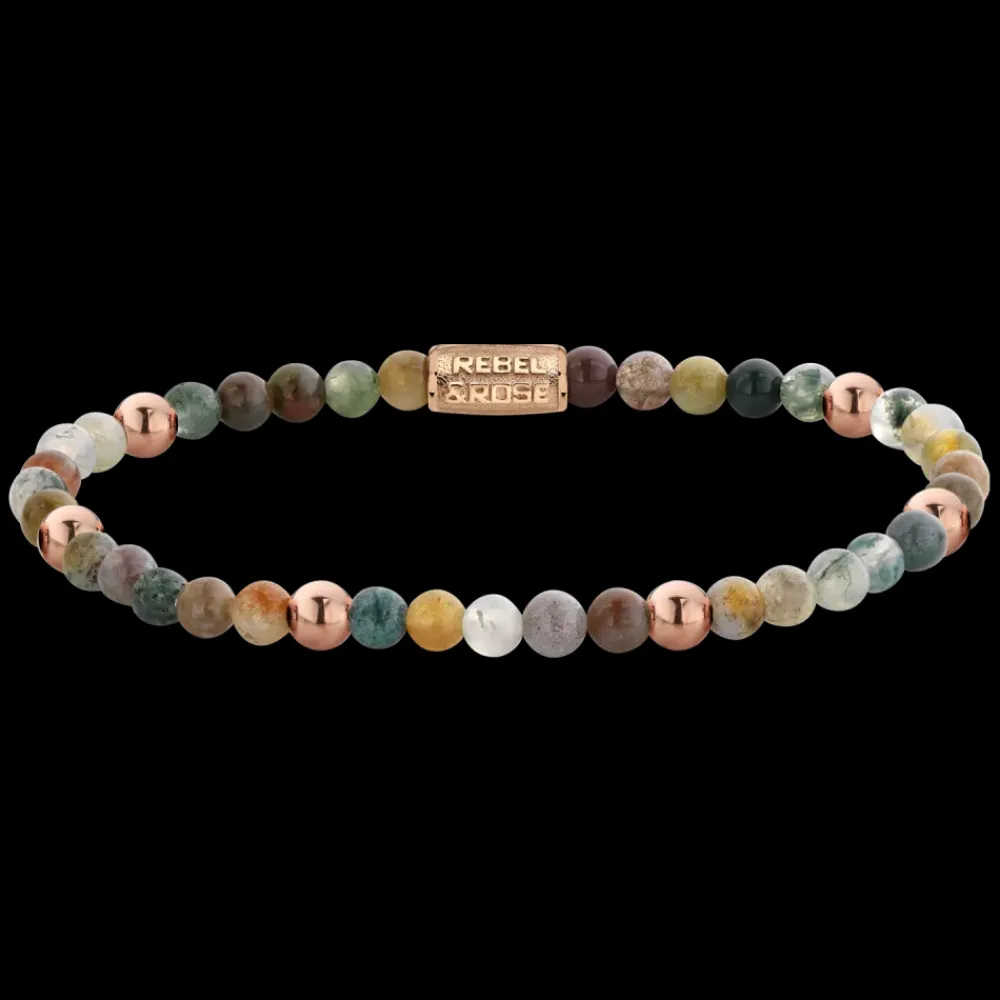 Armband^Rebel & Rose More Balls Than Most - Indian Summer- Rosegold ionplated - 4mm |