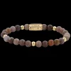 Armband^Rebel & Rose More Balls Than Most - Indian Spring - Yellowgold ionplated - 6mm |