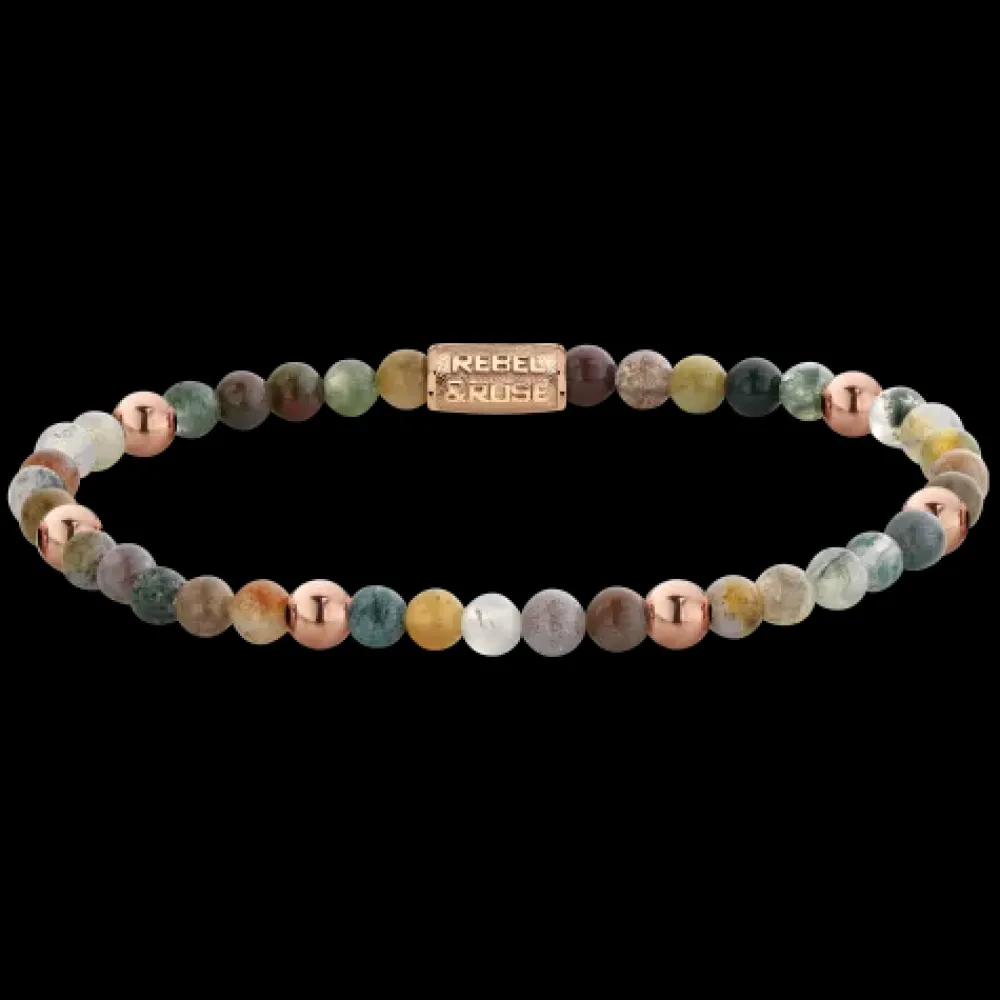 Armband^Rebel & Rose More Balls Than Most - Indian Summer- Rosegold ionplated - 4mm |
