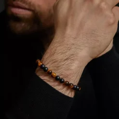 Armband^Rebel & Rose More Balls Than Most - Matt Tiger Lily Twist - 8mm |