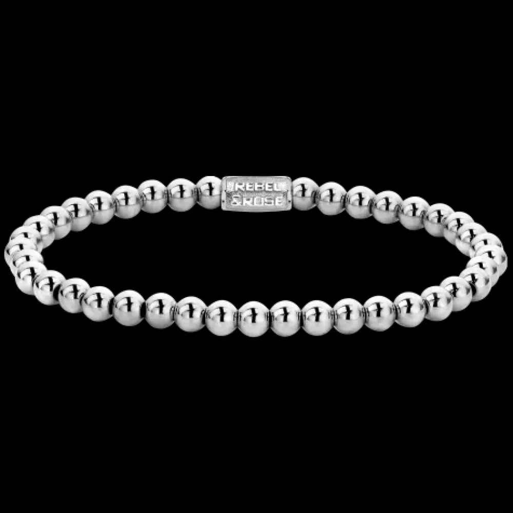 Armband^Rebel & Rose More Balls Than Most - Mix Tiger Turquoise - 4mm |