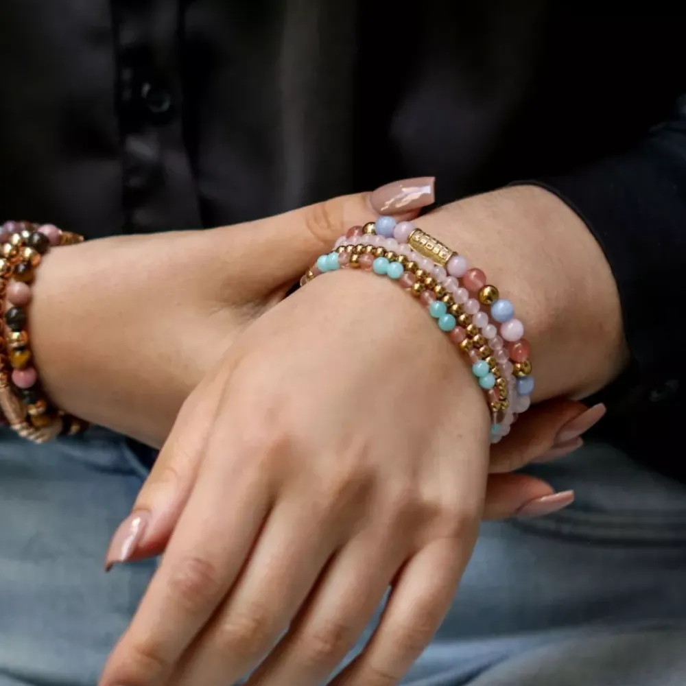 Armband^Rebel & Rose More Balls Than Most - Pink Summer Vibes - 6mm |