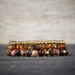 Armband^Rebel & Rose More Balls Than Most - Tiger Lily - Yellowgold ionplated - 4mm |