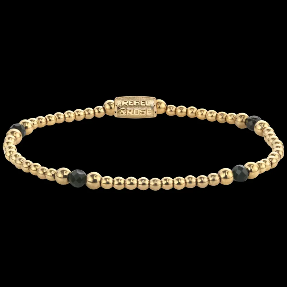 Armband^Rebel & Rose More Balls Than Most - Touch of Green Glam Rocks - 4mm |