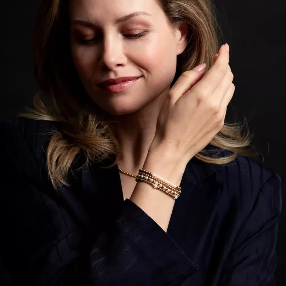 Armband^Rebel & Rose More Balls Than Most - Touch of Pearl Gem - 4mm |