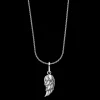 Ketting^Rebel & Rose Necklace & Pendant - Necklace Rope Silver 925 - 2mm with Pendant Angels Wing |