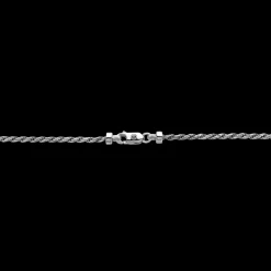 Ketting^Rebel & Rose Necklace & Pendant - Necklace Rope Silver 925 - 2mm with Pendant Cross Plain |
