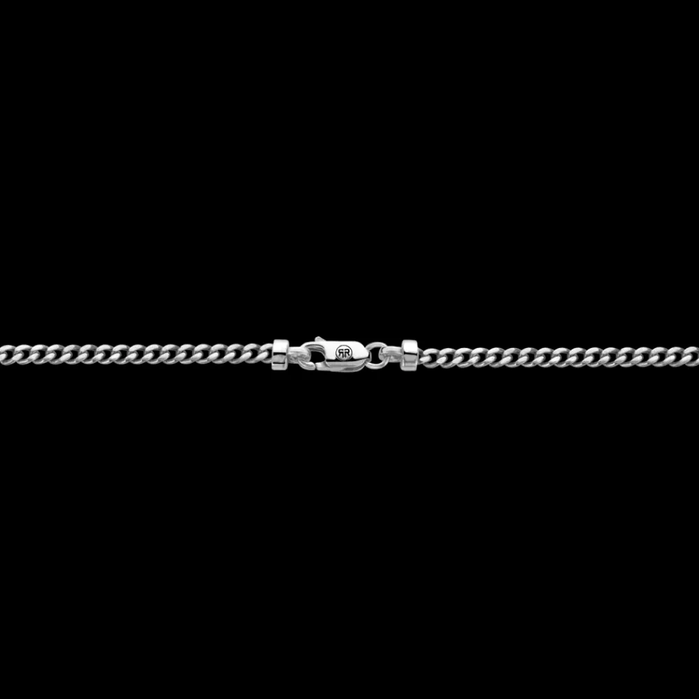 Ketting^Rebel & Rose Necklace & Pendant - Necklace Chain Silver 925 - 3mm with Pendant Cross Plain |