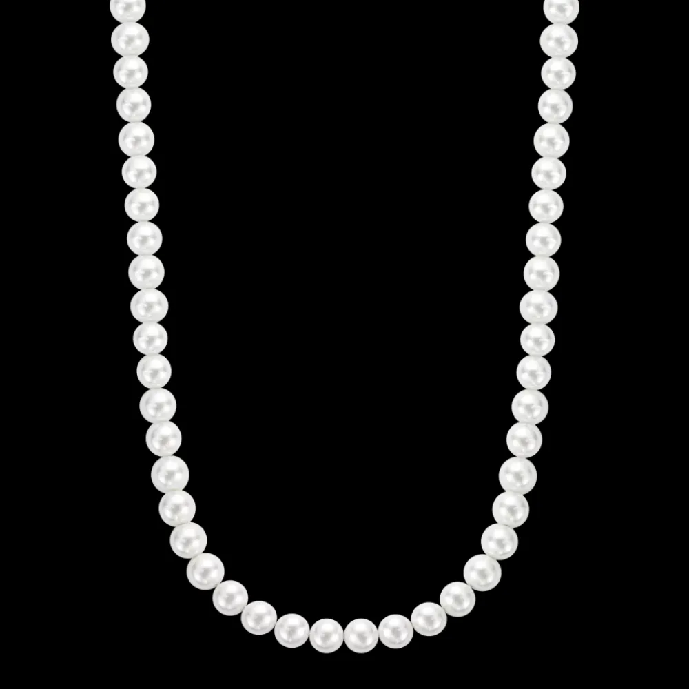 Ketting^Rebel & Rose Necklaces - Necklace Pearl Gem Gold 8mm |