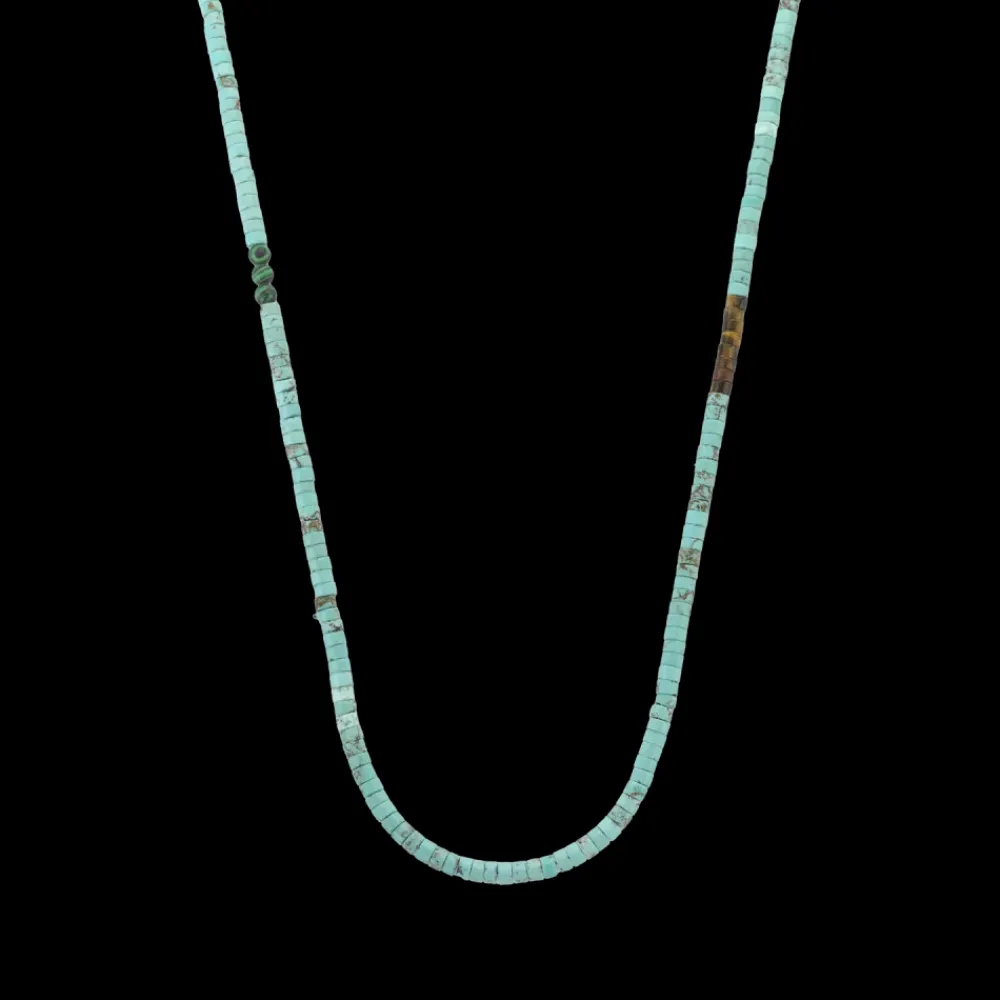 Ketting | Ketting^Rebel & Rose Necklaces - Necklace Slices Turquoise - 4mm |