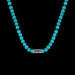 Ketting^Rebel & Rose Necklaces - Necklace Turquoise Delight - 6mm (70cm) |