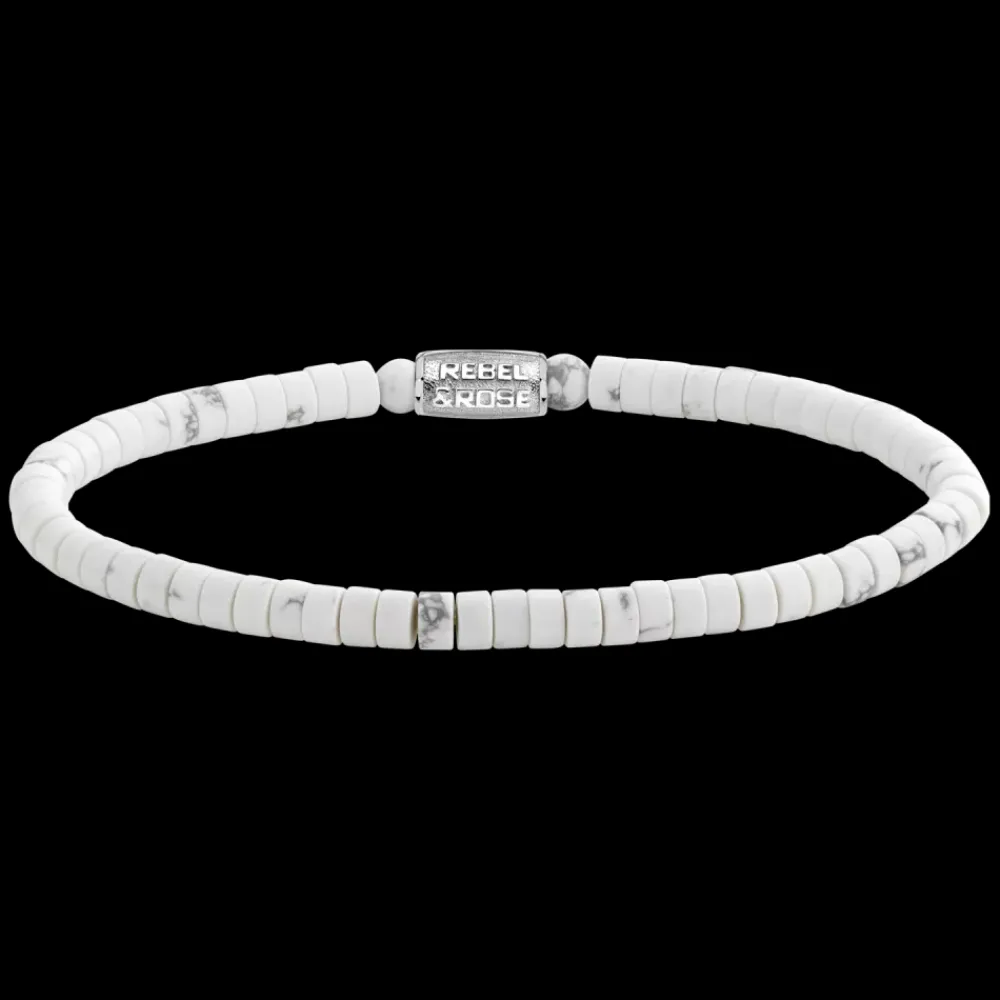 Armband | Armband^Rebel & Rose No Balls Please - Slices - Virgin White - 4mm |