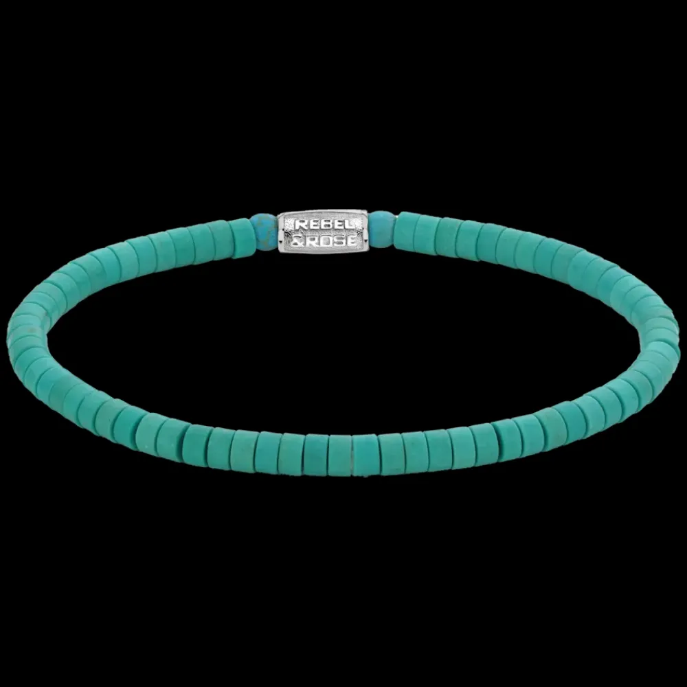 Armband | Armband^Rebel & Rose No Balls Please - Slices - Turquoise - 4mm |