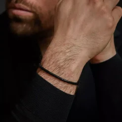 Armband | Armband^Rebel & Rose No Balls Please - Slices - The Black Stone - 4mm |