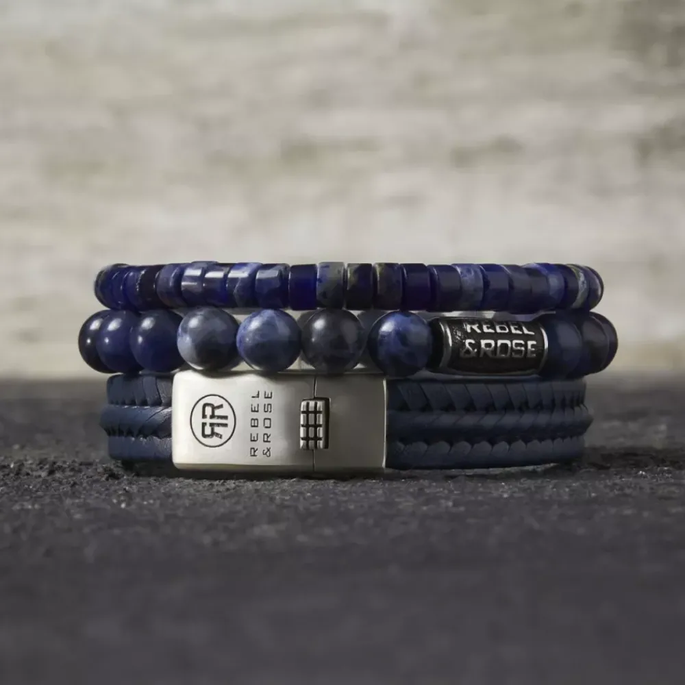 Armband | Armband^Rebel & Rose No Balls Please - Slices - Midnight Blue - 6mm |