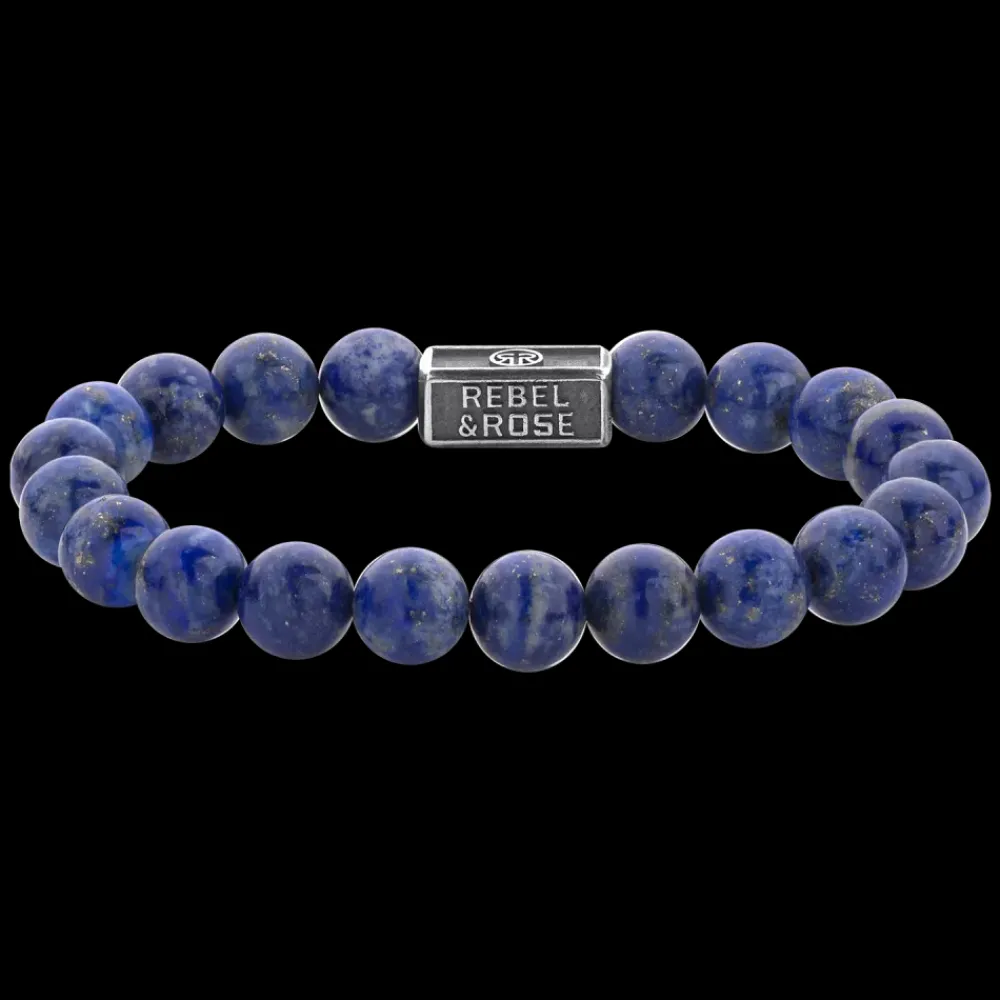 Armband^Rebel & Rose Silverbead - Lapis Lazuli 925 - 8mm |