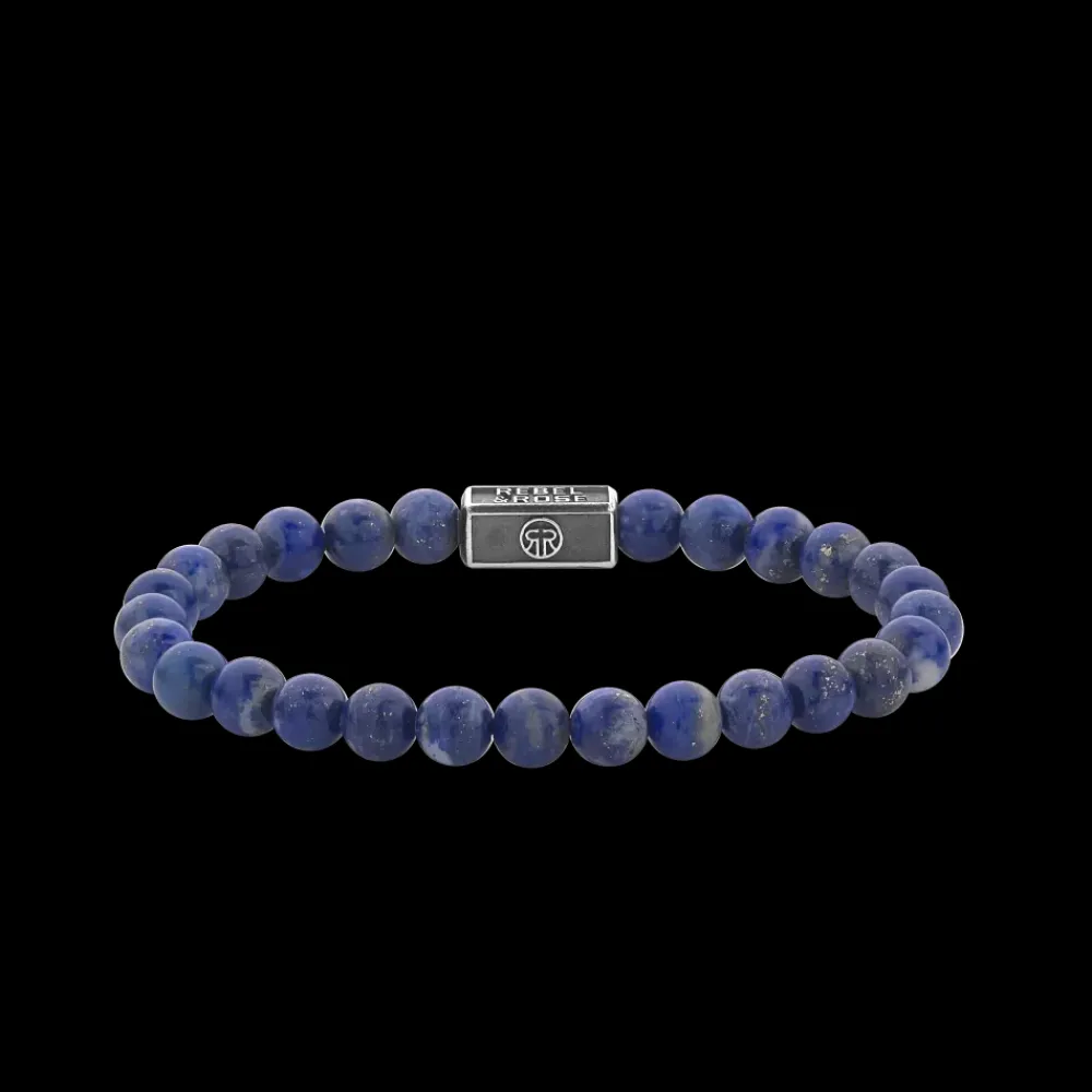 Armband | Armband^Rebel & Rose Silverbead - Lapis Lazuli 925 - 6mm |