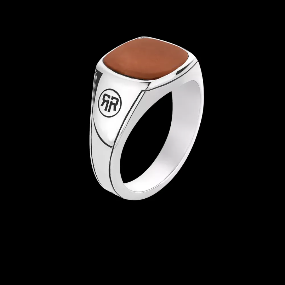 Ring^Rebel & Rose Sterling Silver Rings - Ring Square Red |