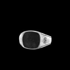 Ring^Rebel & Rose Sterling Silver Rings - Ring Square Vintage Onyx   |