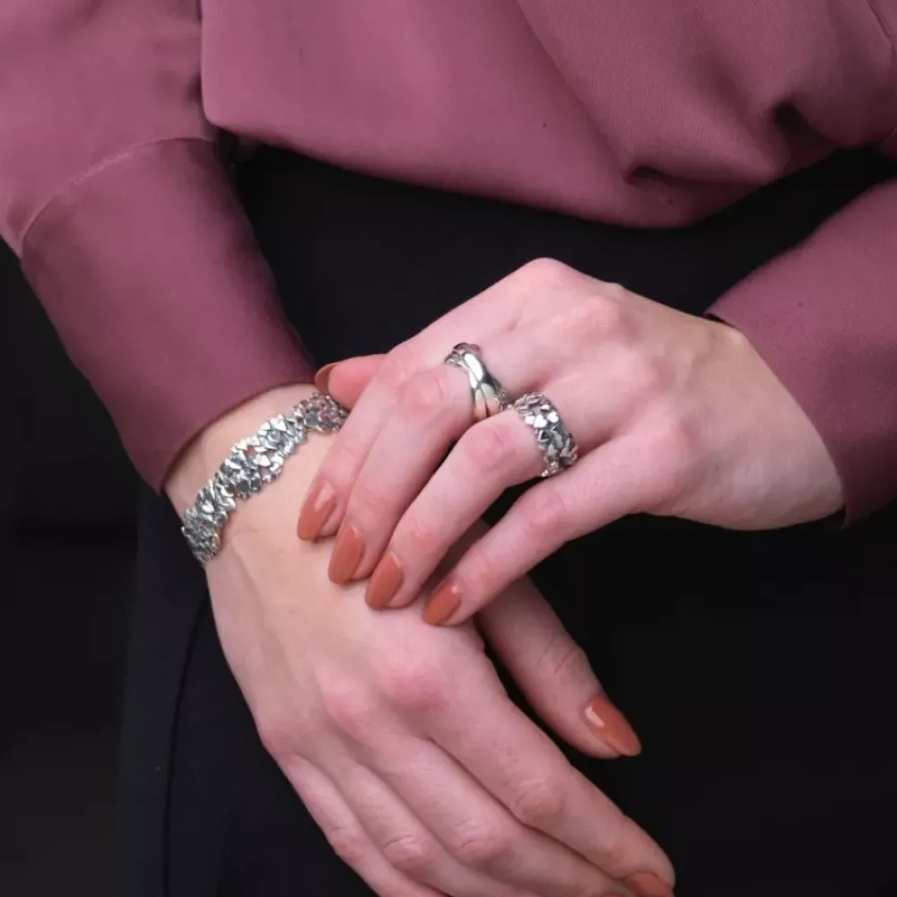 Ring^Rebel & Rose Sterling Silver Rings - Ring Hearts & Hearts |
