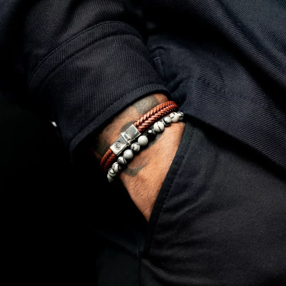 Armband | Armband^Rebel & Rose Stones Only - Black Wolf - 6mm |