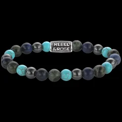 Armband^Rebel & Rose Stones Only - Blue Nights Vintage - 8mm |