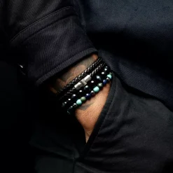Armband^Rebel & Rose Stones Only - Blue Nights Vintage - 6mm |