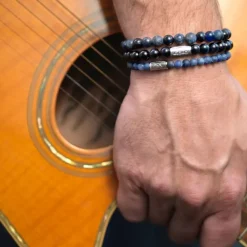 Armband | Armband^Rebel & Rose Stones Only - Blue Rocks - 8mm |