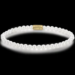 Armband^Rebel & Rose Stones Only - Blue Sky meets Yellowgold - 4mm |