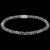 Armband^Rebel & Rose Stones Only - Glass Rocks Black Leopard  - 4mm |
